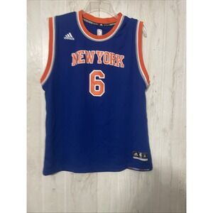 Adidas‎ New York Knicks "Nueva York" Home Jersey #6 Porzingis: Adult Size Large
